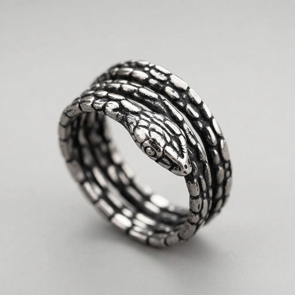 Coiled Serpent Wrap Ring