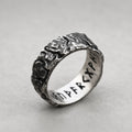Runic Rose Band Ring