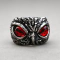 Owl Face Ring (Red Eyes)