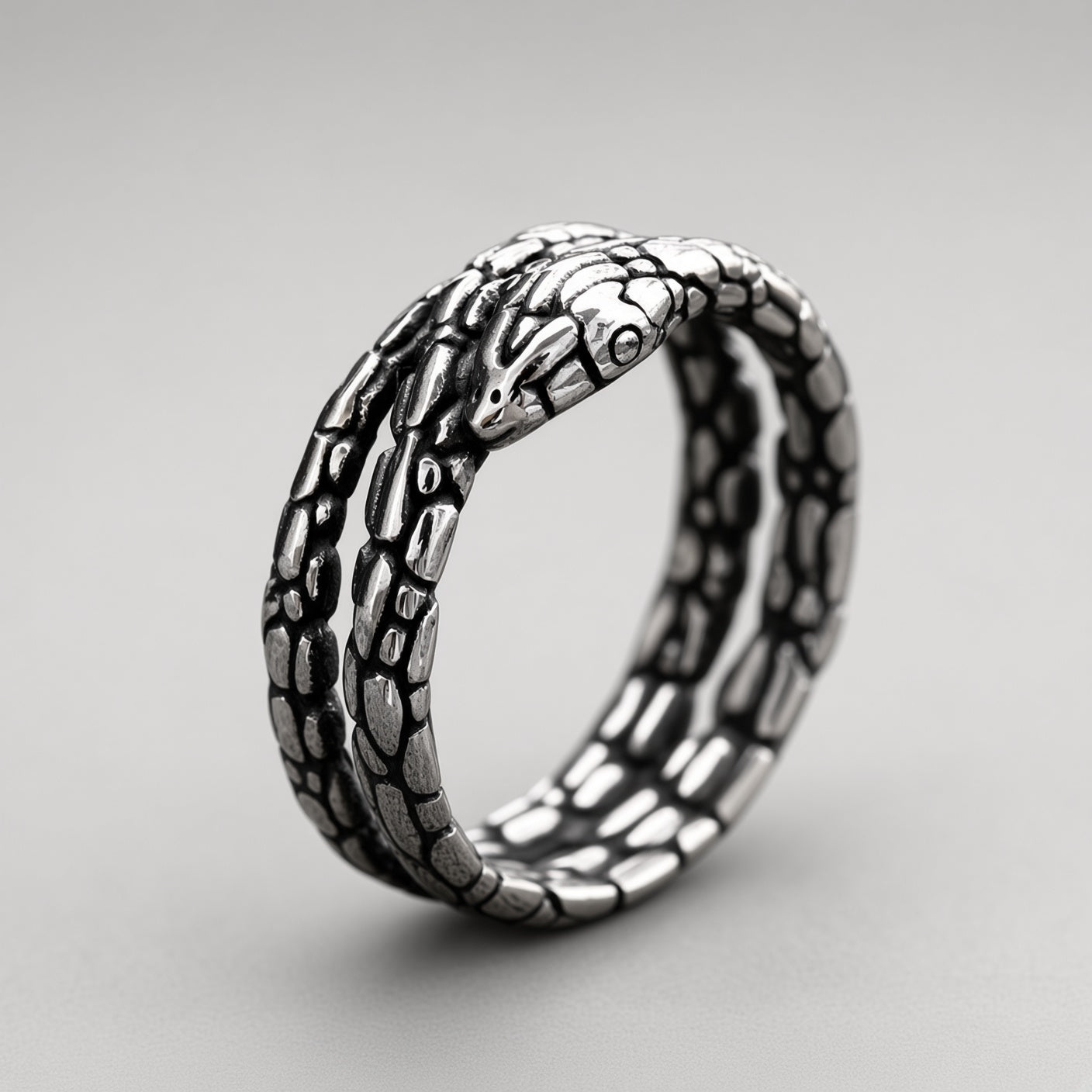 Coiled Serpent Wrap Ring