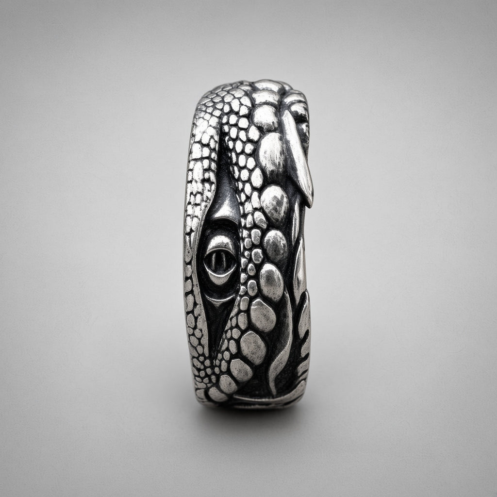 Crocodile Eye Ring