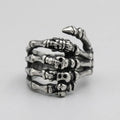 Skull & Bone Claw Wrap Ring