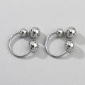 Ball Cluster Hoop Earrings