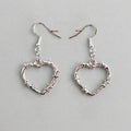 Barbed Wire Heart Earrings