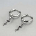 Serpent Relic Hoops Earrings