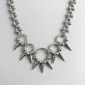 Beaded Ball Spike Necklace