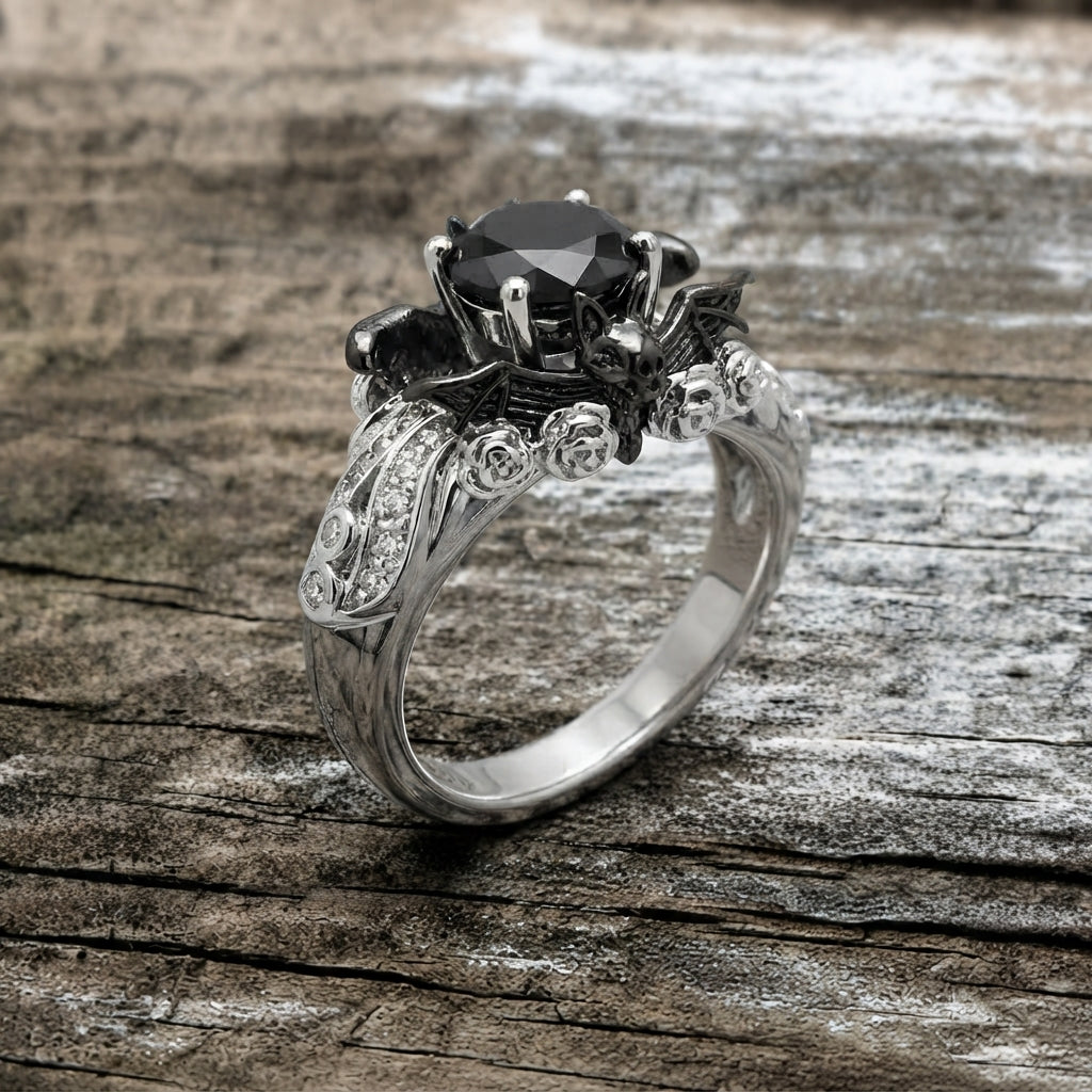 Obsidian Rose Ring