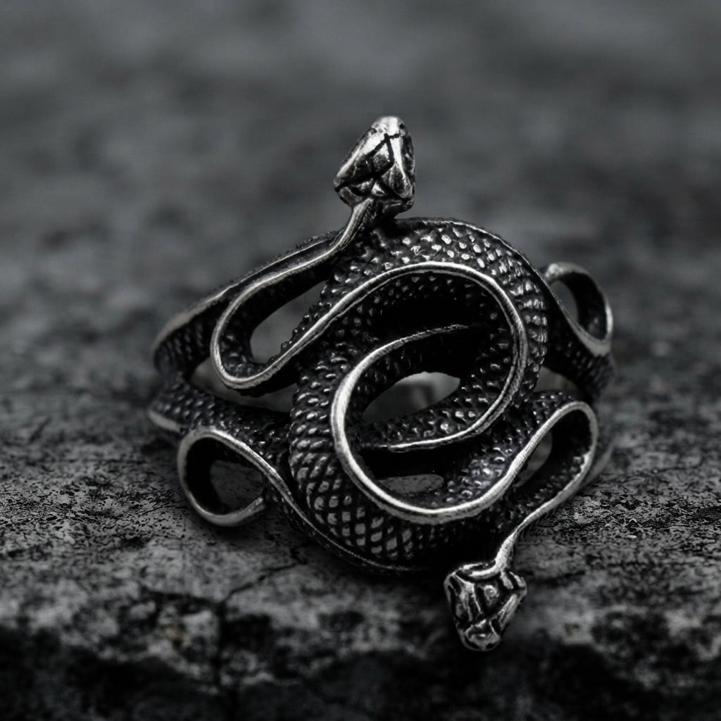 Twin Viper Throne Ring