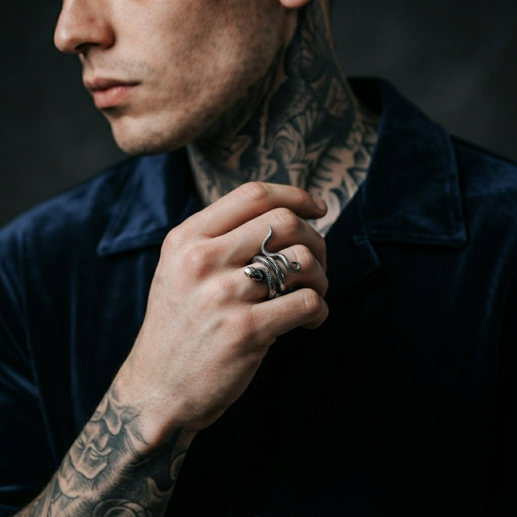 Coiled Cobra Wrap Ring