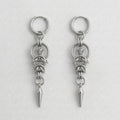 Chainmail Knot Spike Earrings