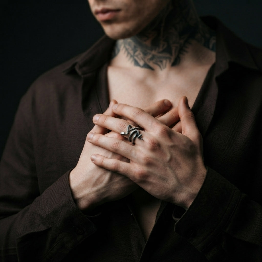 Coiled Cobra Wrap Ring