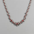 Red Crystal Statement Collar Necklace