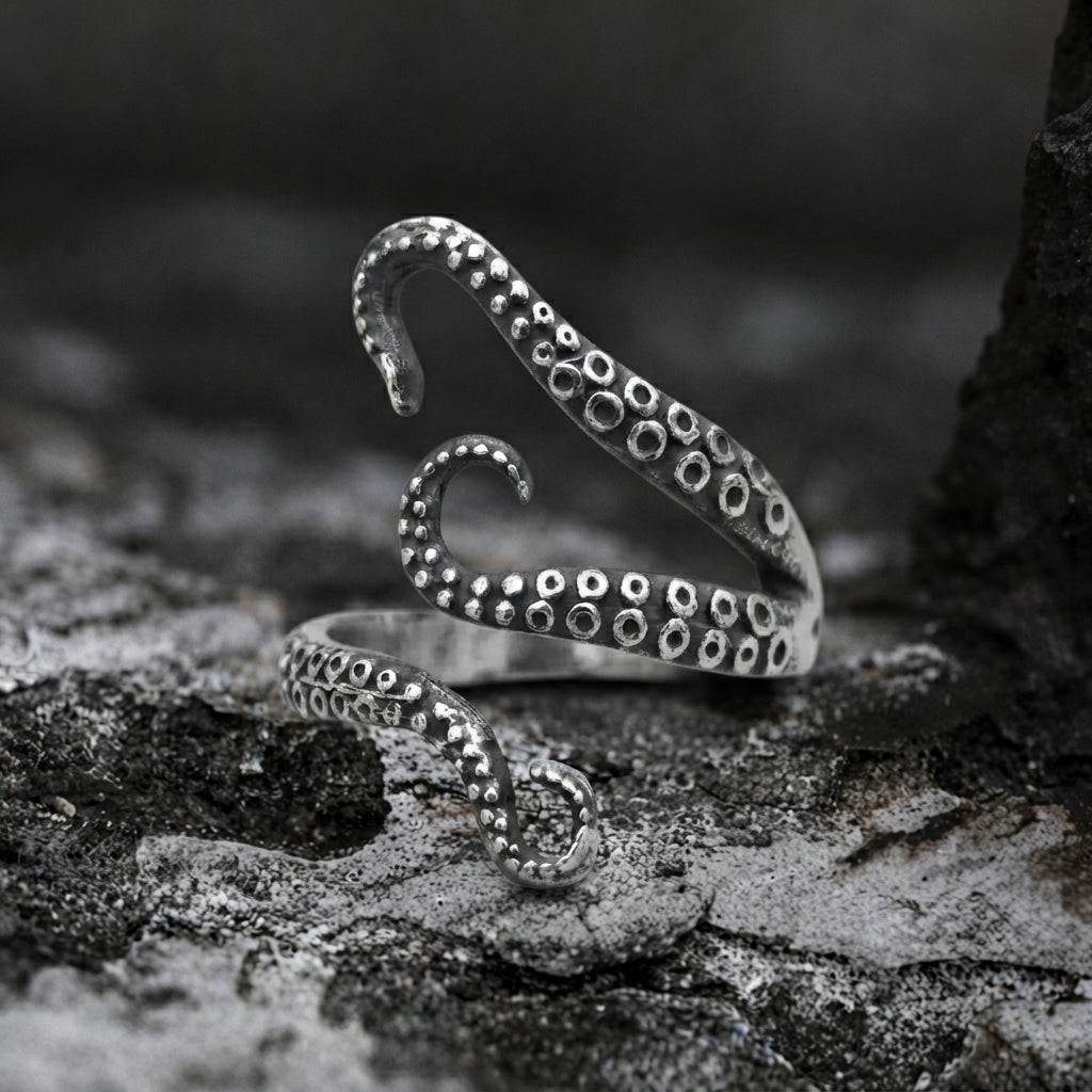 Octopus Tentacle Wrap Ring