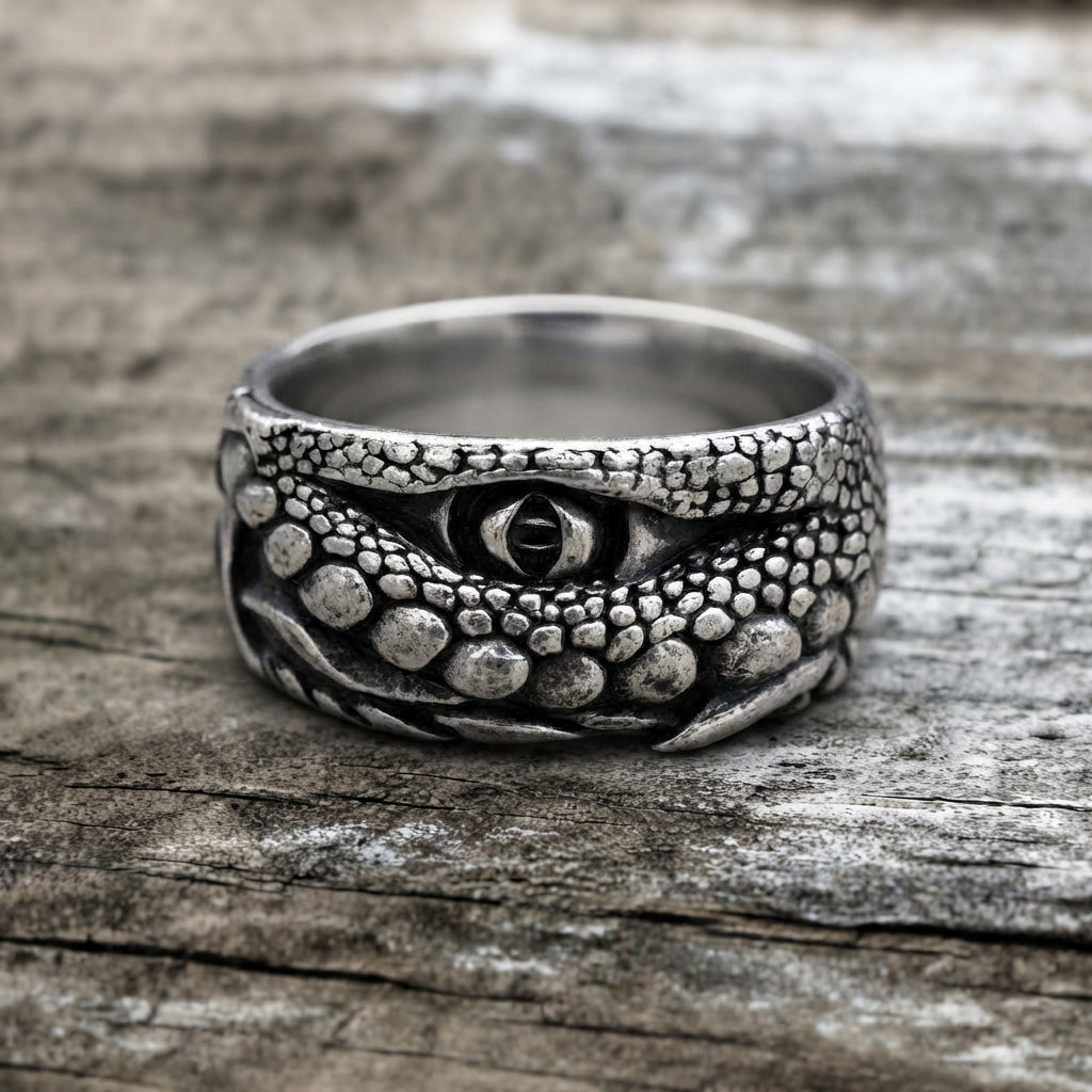 Crocodile Eye Ring