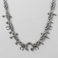 Horseshoe Spike Barbell Byzantine Chainmaille Choker Necklace