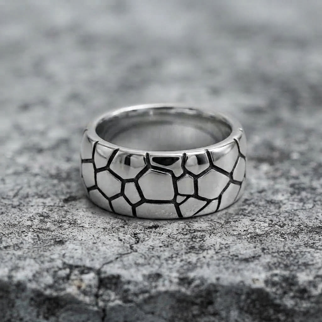 Shattered Stone Band Ring