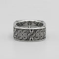 Celtic Knot Band Ring Celtic Labyrinth Band Ring