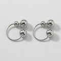 Graduated Ball Drop Earrings