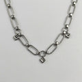 Heart Charm Paperclip Necklace