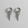 Interlocking Ring Spike Earrings