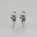 Knotted Spike Drop Earrings