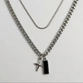 Layered Star & Bar Necklace