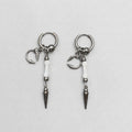 Moonstone Bead Spike Earrings