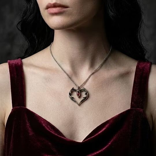The Vampire Heart Necklace