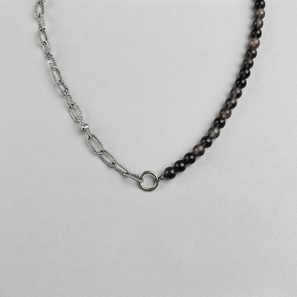 Ombre Agate Bead Necklace