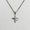Opal Star Pendant Necklace