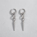 Pave Bar Spike Drop Earrings