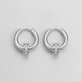 Pave Crystal Hoop Earrings