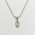 Silver Hamsa Hand Necklace