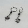 Snake Charm Drop Earrings