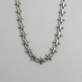 Spiked Tube Chain Necklace