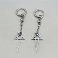 Star Charm Crystal Drop Earrings
