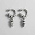 Textured Spike Drop Earrings